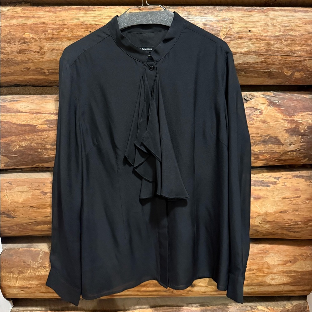 🖤Vintage NWOT J. Peterman Silk Blouse 14